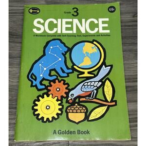 A Golden Book Vintage Grade 3 Science Learning Workbook 1969